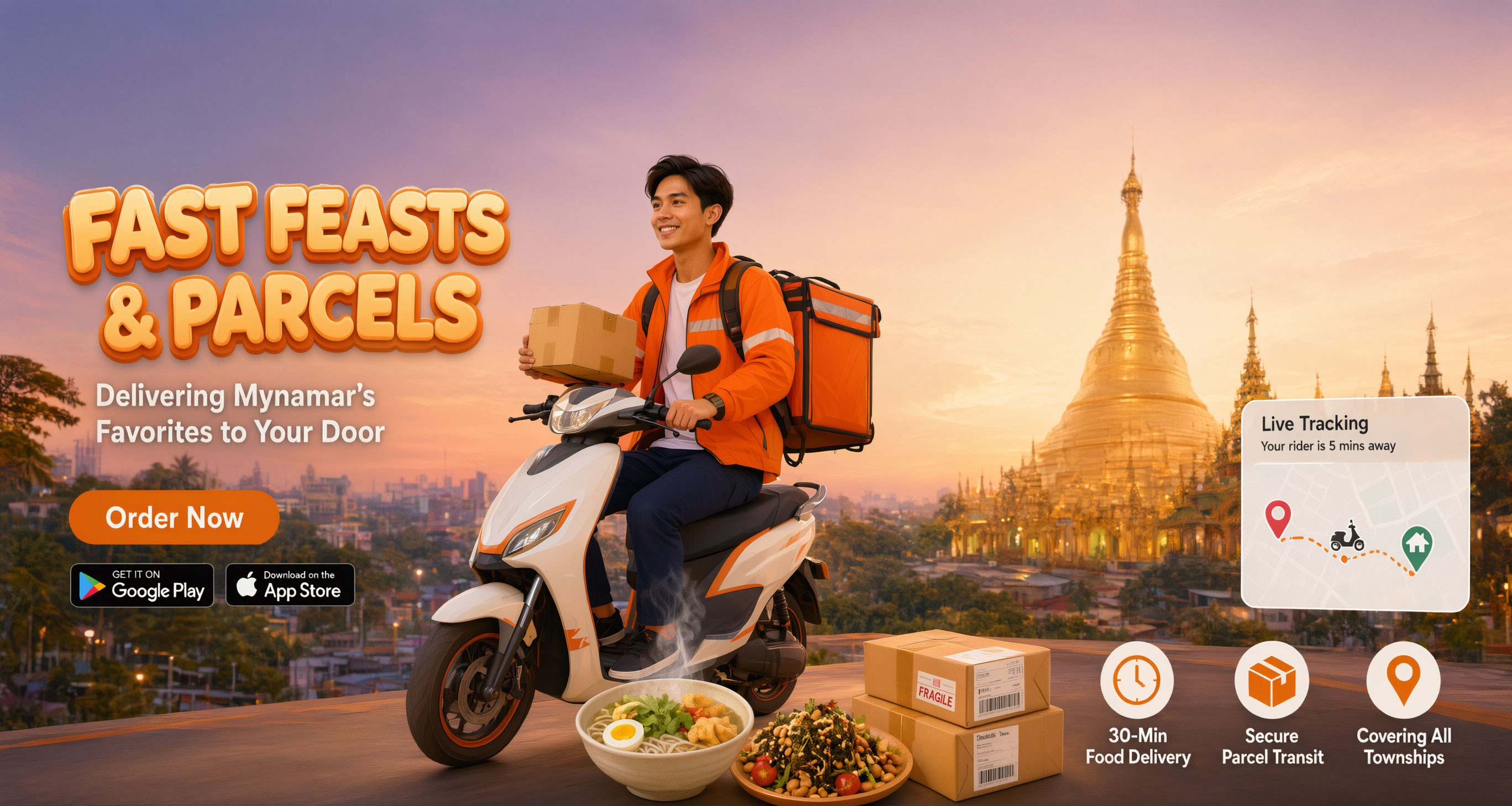 Fast Foods & Parcels Delivery
