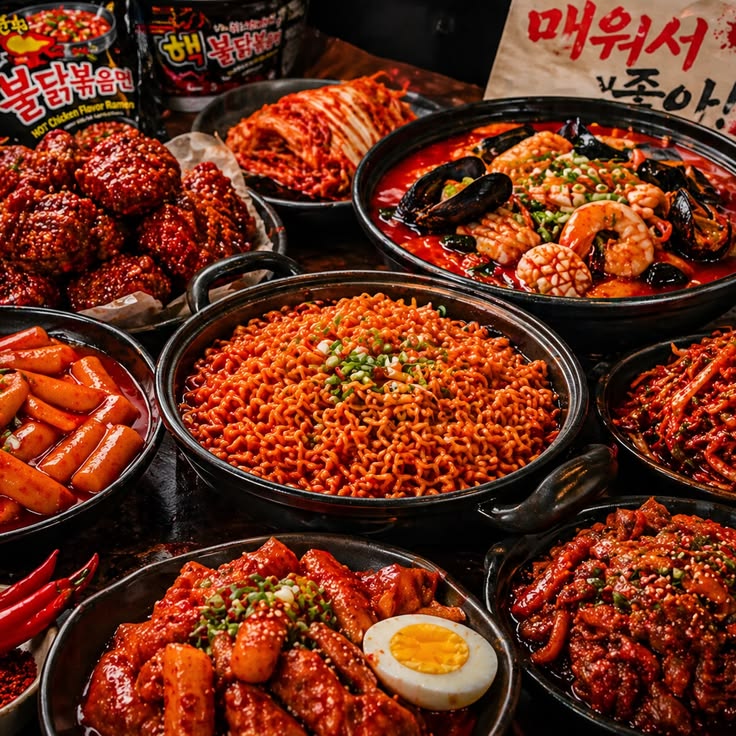 Ultimate Fiery Korean Spicy Feast – Delivered Fresh & Hot!
